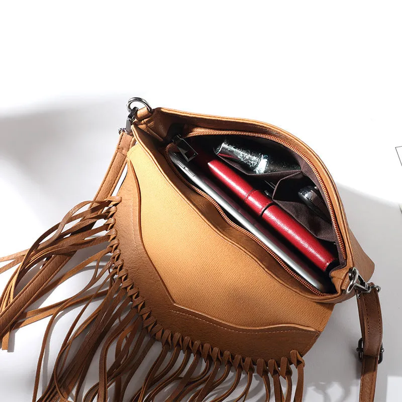 Women's Pretty Trendy Envelope Tassel Thin Crossbody Bags
