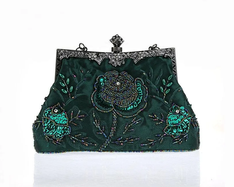 Women's Vintage Evening Bags Beaded Sequined Clutch Wedding Party Purse|JaosWish
