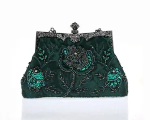 Women's Vintage Evening Bags Beaded Sequined Clutch Wedding Party Purse|JaosWish