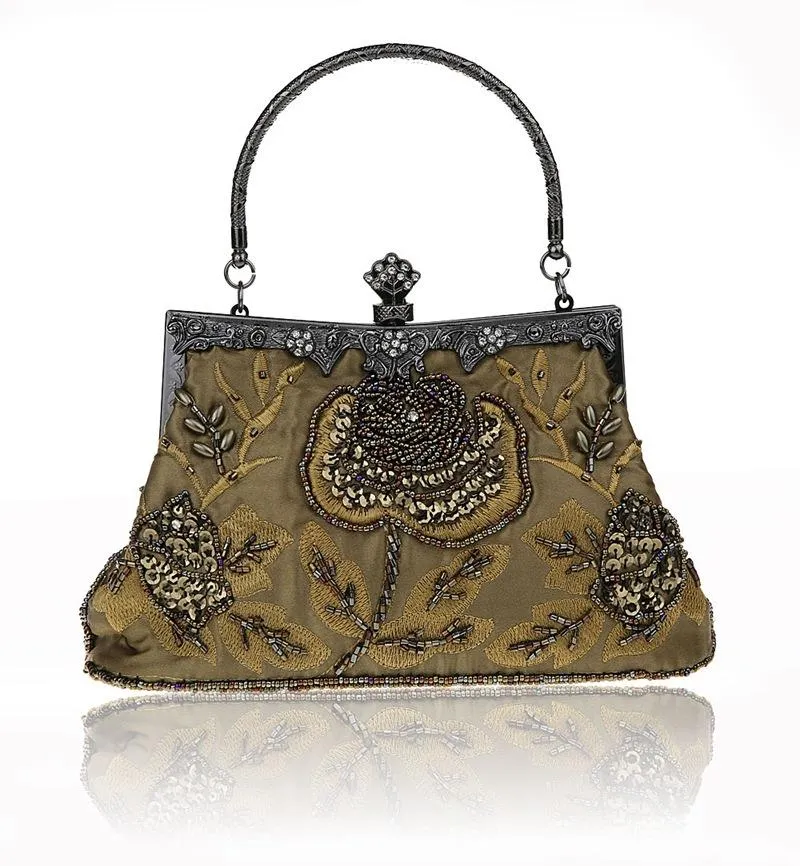 Women's Vintage Evening Bags Beaded Sequined Clutch Wedding Party Purse|JaosWish