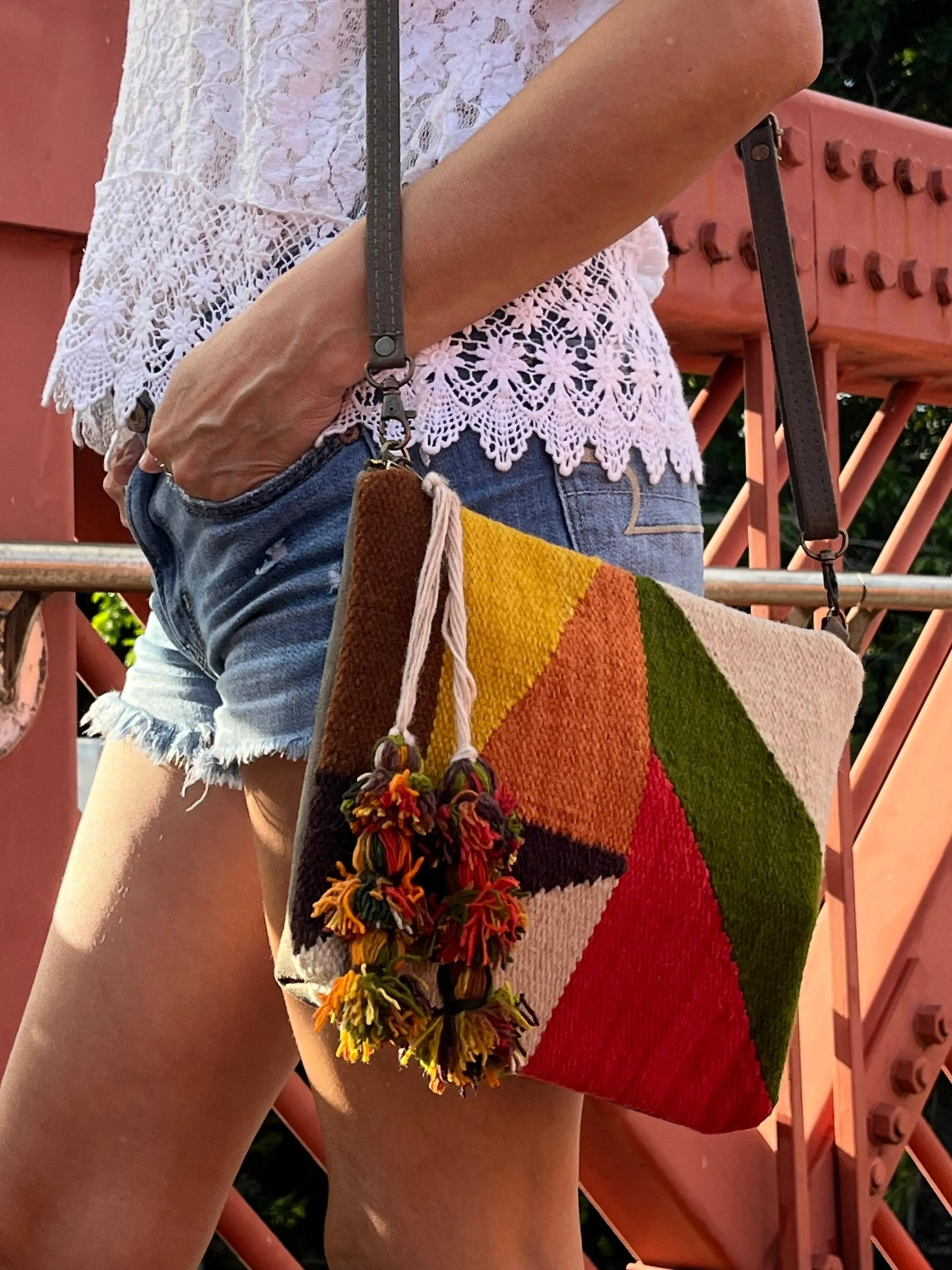Wool Crossbody Bag