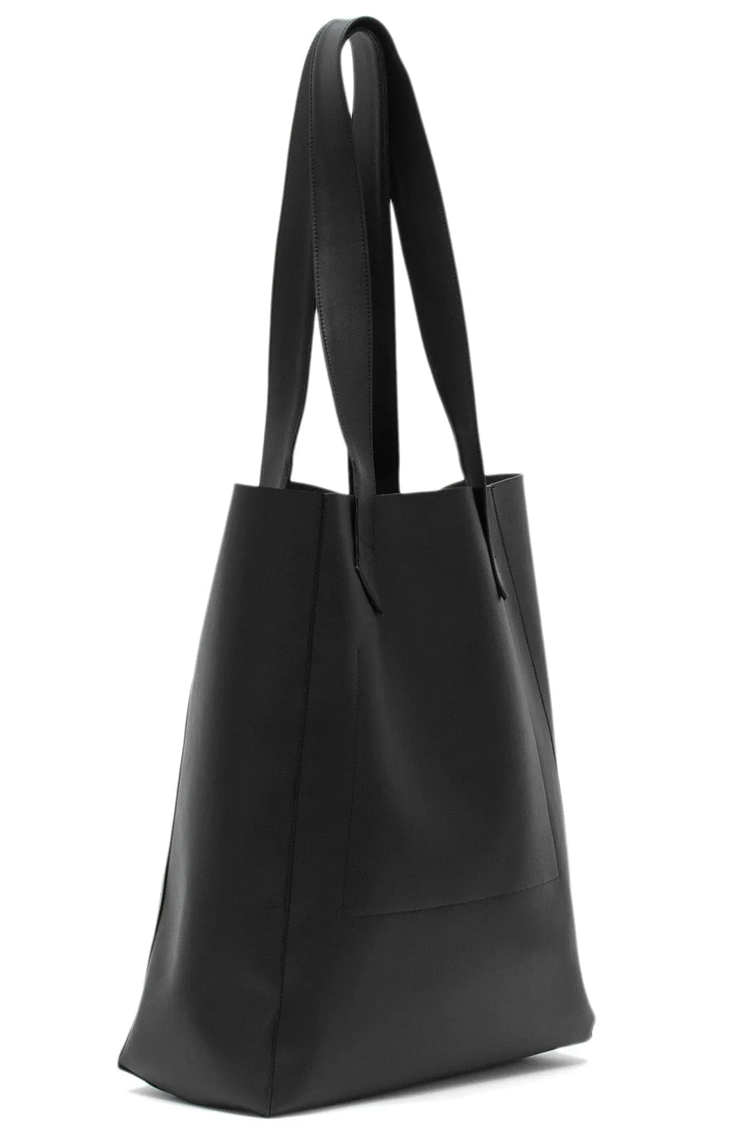 XXL Vegan Leather Tote Bag | Black