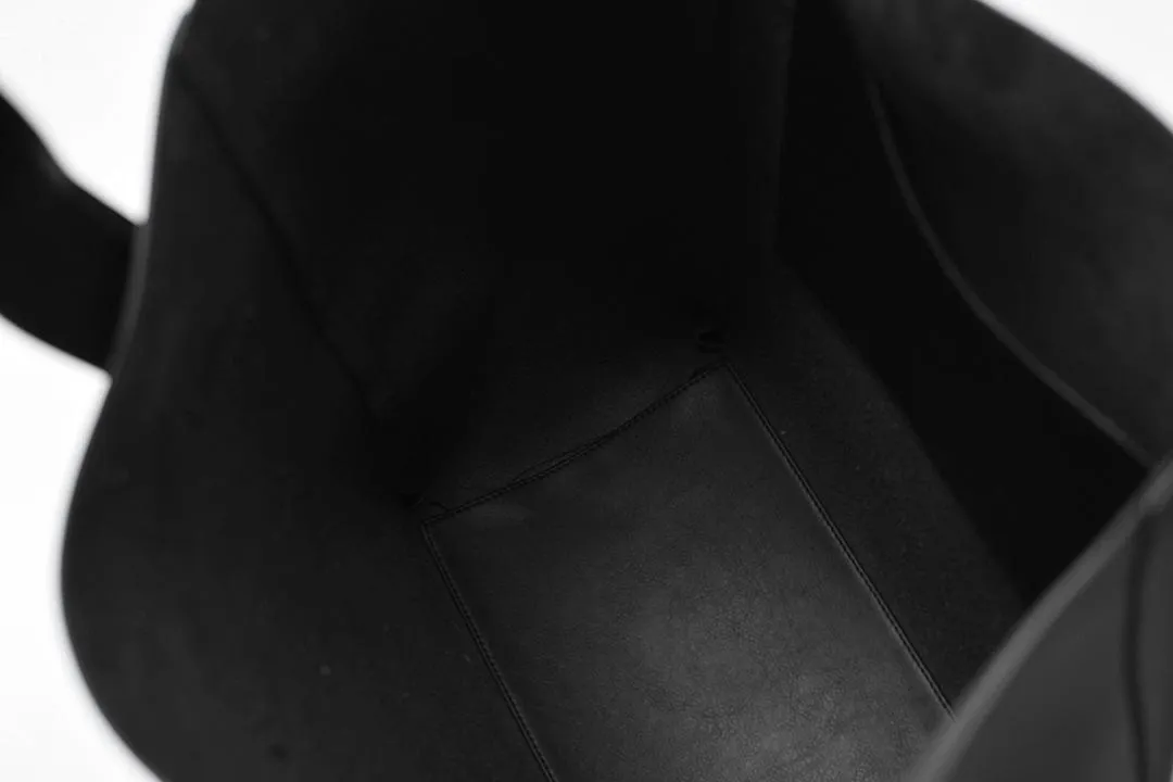 XXL Vegan Leather Tote Bag | Black
