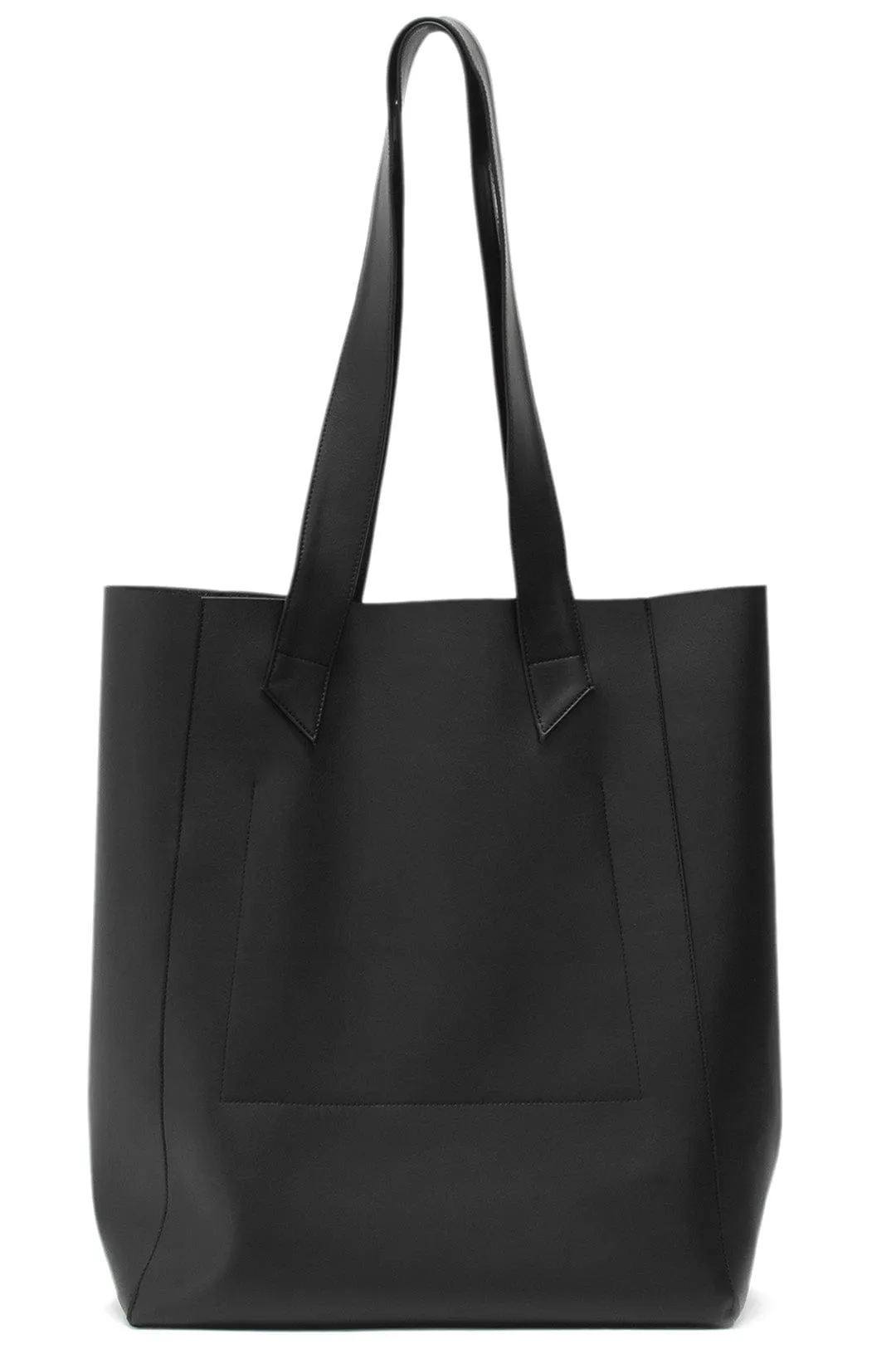 XXL Vegan Leather Tote Bag | Black