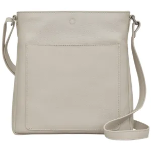 Yoshi Bryant Warm Grey Leather Cross Body Bag