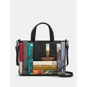 Yoshi Dickens Bookworm Black Leather Multiway Grab Bag