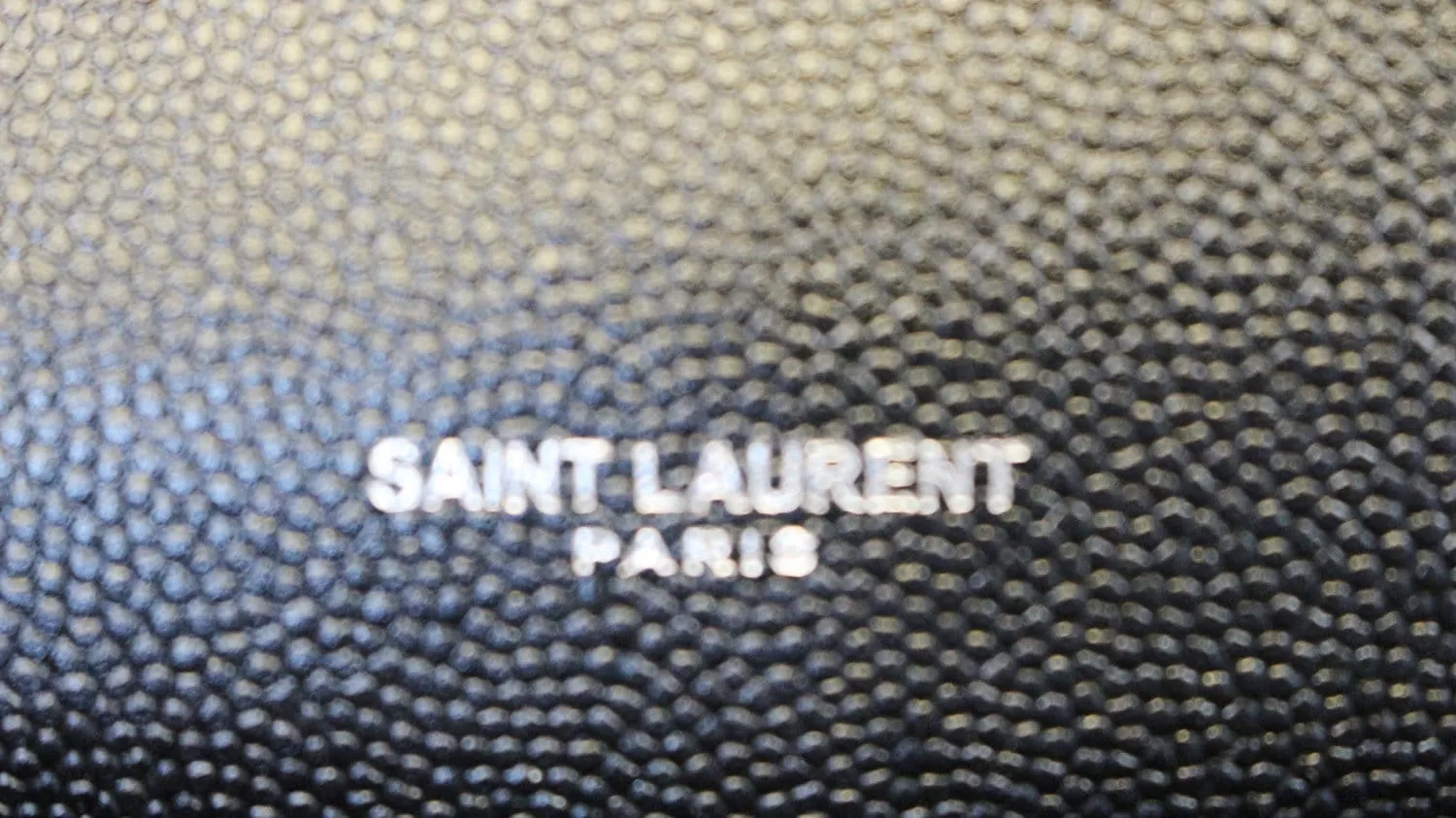 YVES SAINT LAURENT Kate Black Leather Chian Clutch Crossbody Bag
