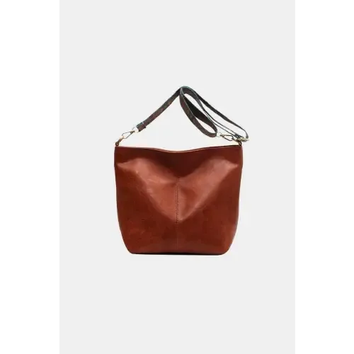 Zenana Retro Pattern Vegan Leather Crossbody Bag