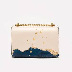 Zodiac Aries Embroidery Crossbody Bag