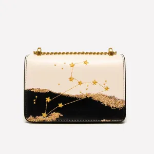 Zodiac Leo Embroidery Crossbody Bag