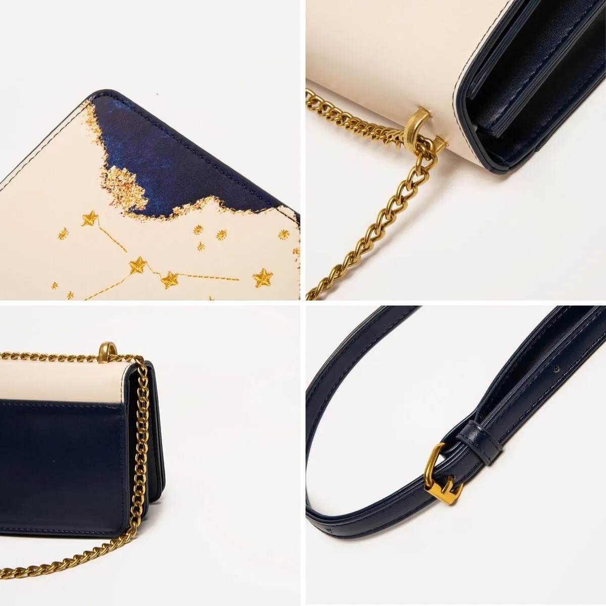 Zodiac Leo Embroidery Crossbody Bag